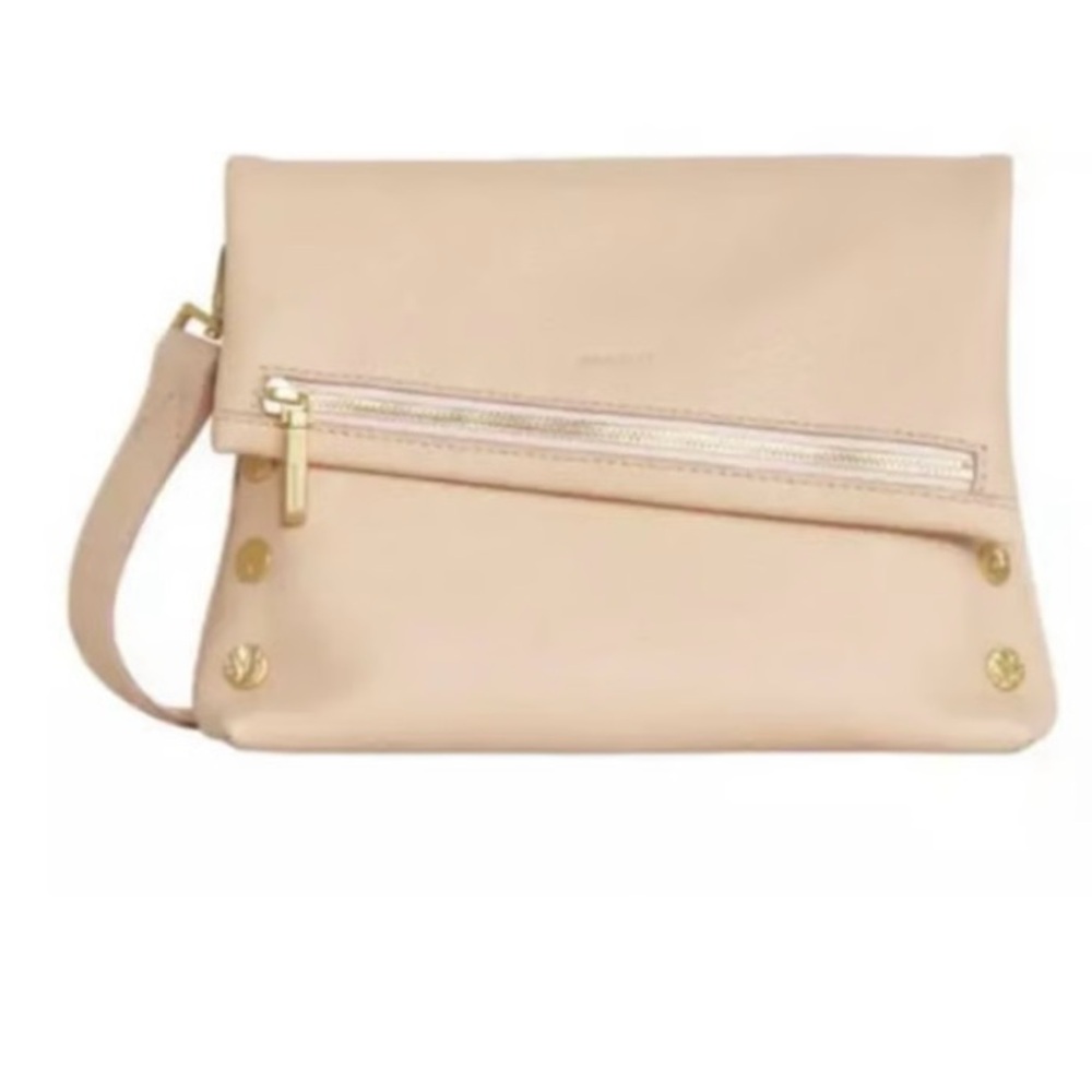 Hammitt Champagne Pink Leather Medium VIP Gold Crossbody